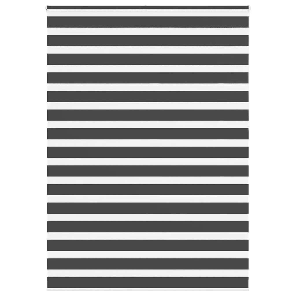 vidaXL Zebrarollo Schwarz 165x230 cm Stoffbreite 160,9 cm Polyester