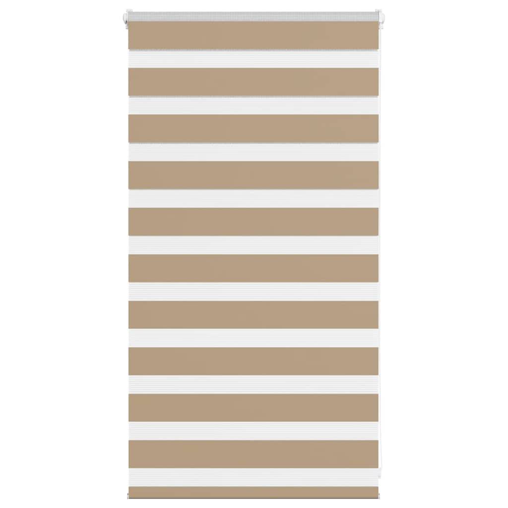vidaXL Zebrarollo Sandbraun 90x100 cm Stoffbreite 85,9 cm Polyester