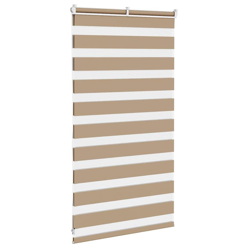 vidaXL Zebrarollo Sandbraun 80x100 cm Stoffbreite 75,9 cm Polyester