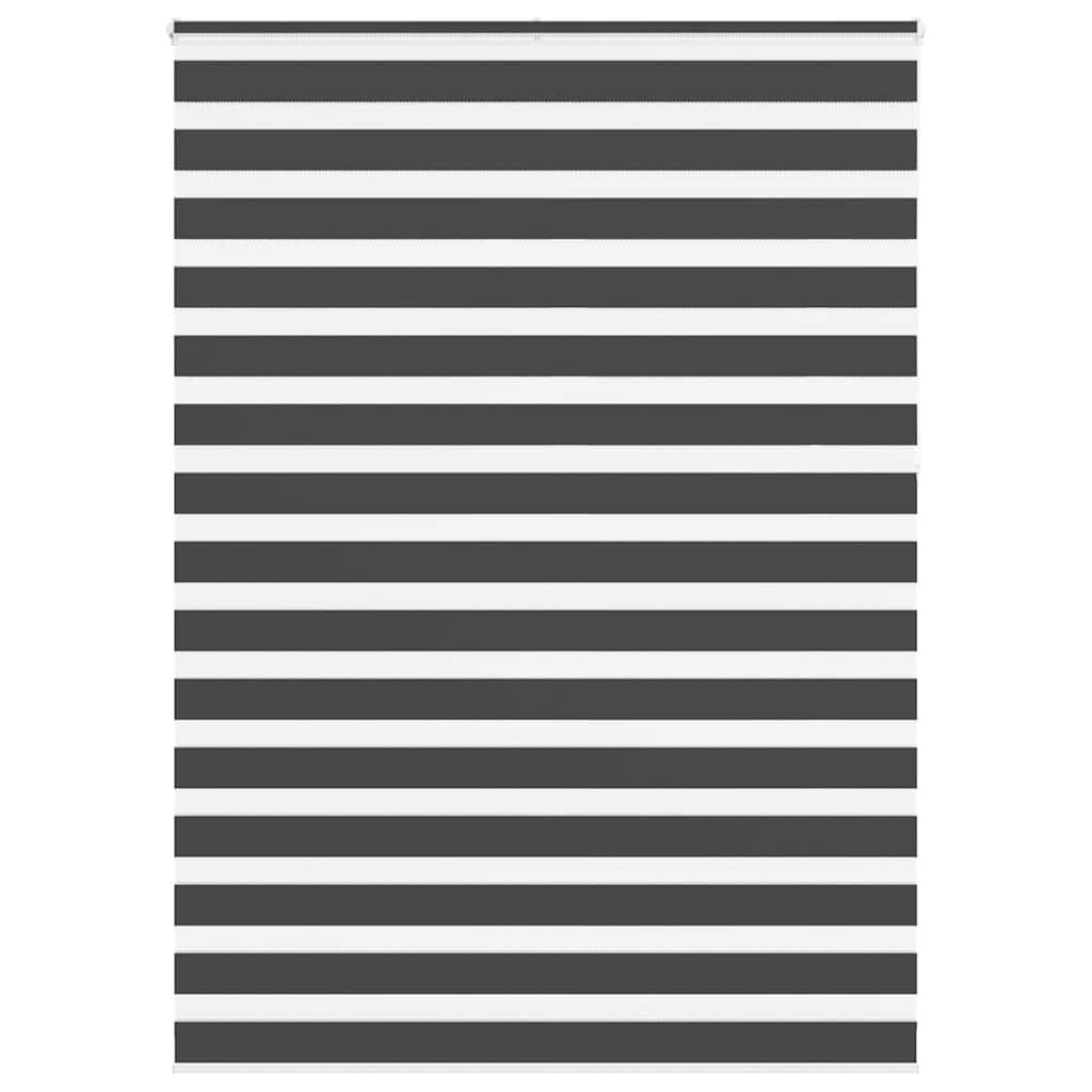 vidaXL Zebrarollo Schwarz 155x230 cm Stoffbreite 150,9 cm Polyester