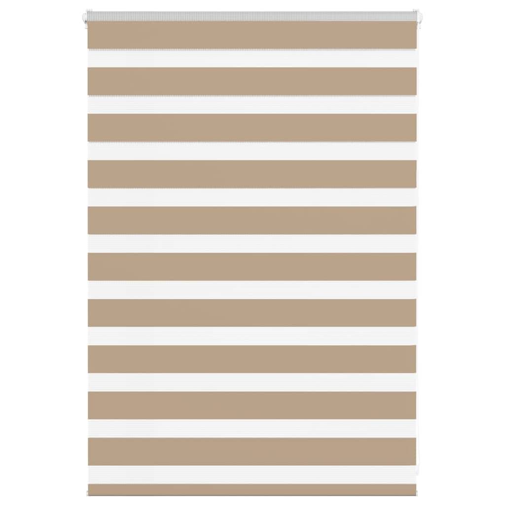vidaXL Zebrarollo Sandbraun 105x100 cm Stoffbreite 100,9 cm Polyester