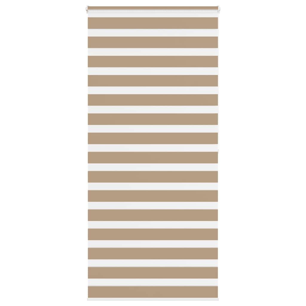 vidaXL Zebrarollo Sandbraun 105x200 cm Stoffbreite 100,9 cm Polyester