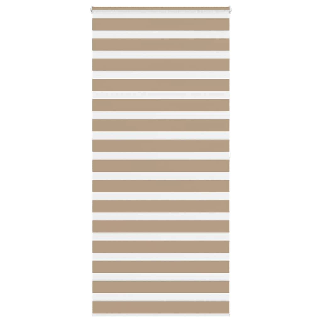 vidaXL Zebrarollo Sandbraun 115x200 cm Stoffbreite 110,9 cm Polyester