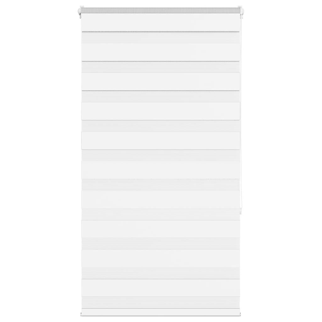 vidaXL Zebrarollo Weiß 85x150 cm Stoffbreite 80,9 cm Polyester