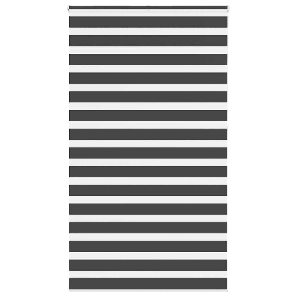 vidaXL Zebrarollo Schwarz 135x230 cm Stoffbreite 130,9 cm Polyester