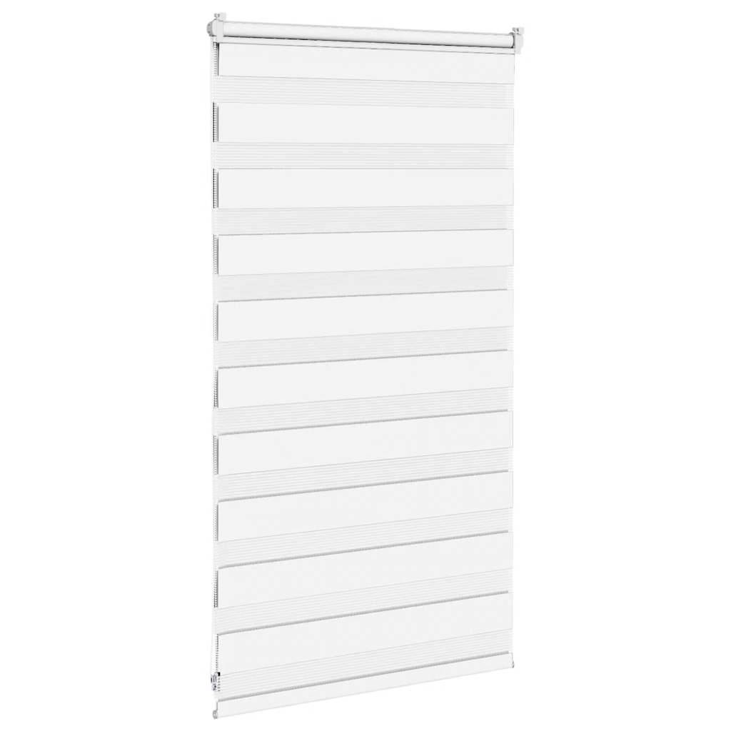 vidaXL Zebrarollo Weiß 75x100 cm Stoffbreite 70,9 cm Polyester