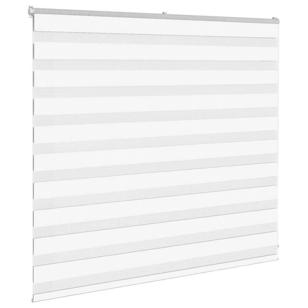 vidaXL Zebrarollo Weiß 155x100 cm Stoffbreite 150,9 cm Polyester