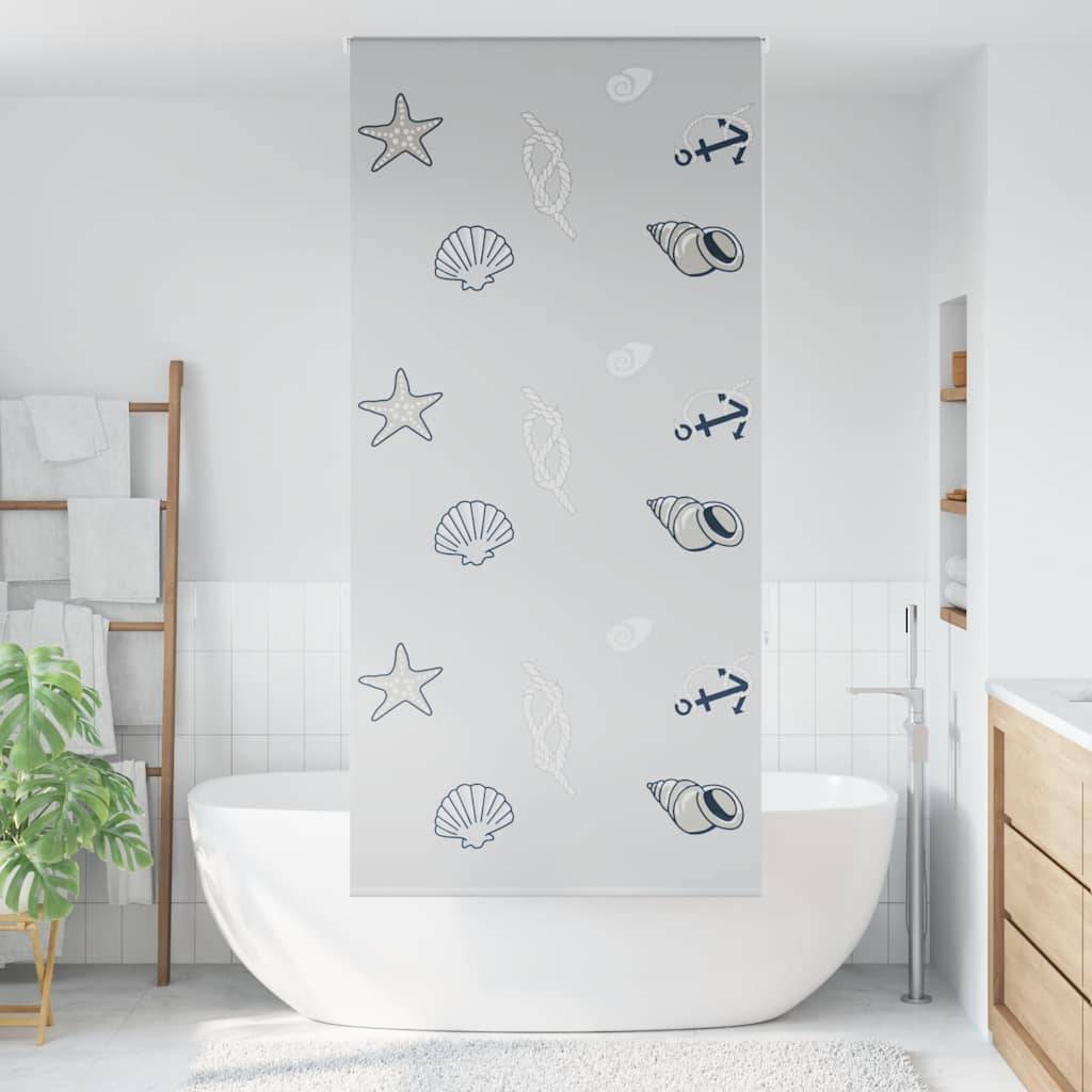 vidaXL Duschrollo 110x240 cm Stoffbreite 106 cm