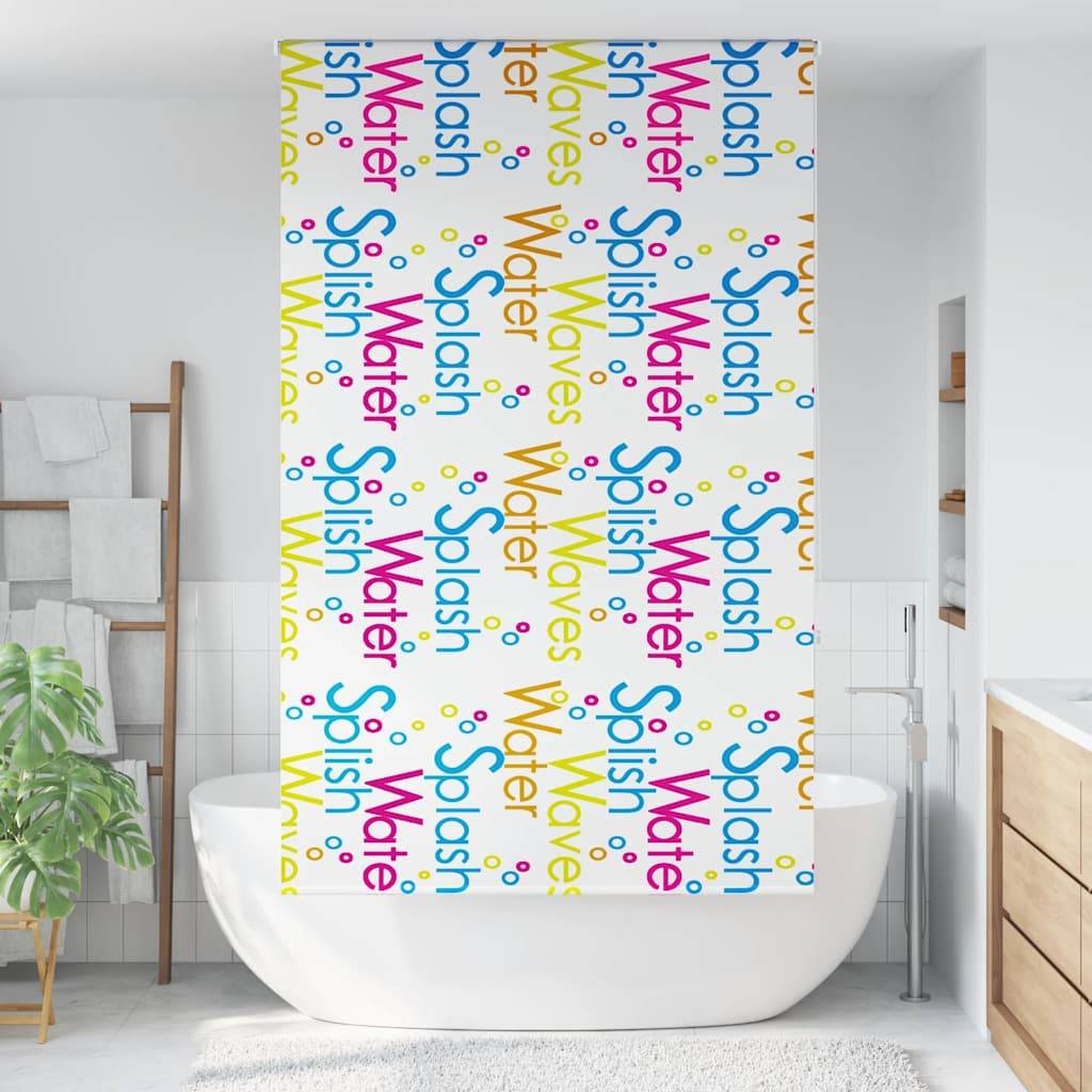 vidaXL Duschrollo 130x240 cm Stoffbreite 126 cm