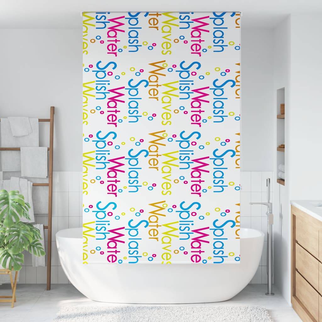vidaXL Duschrollo 120x240 cm Stoffbreite 116 cm