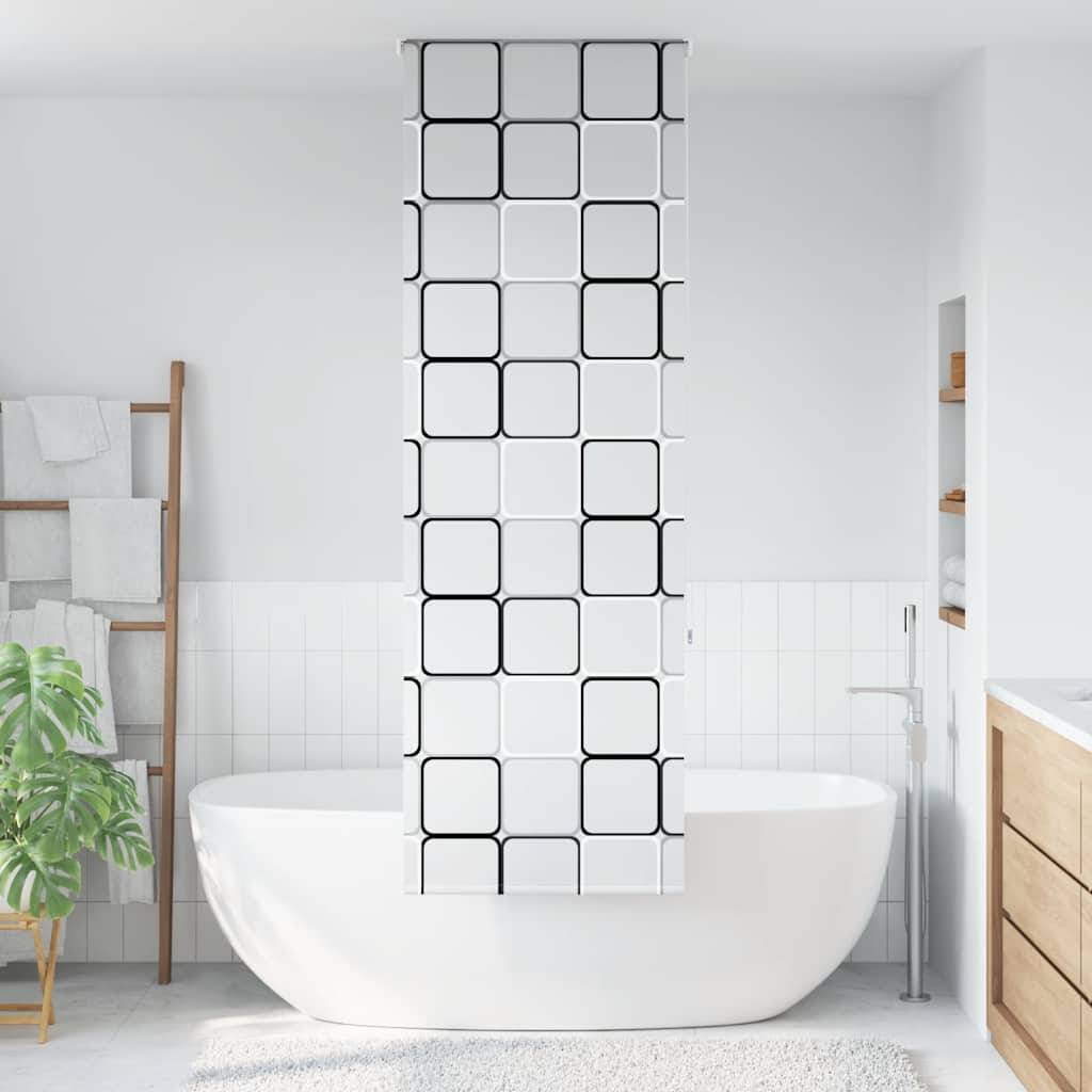 vidaXL Duschrollo 80x240 cm Stoffbreite 76 cm