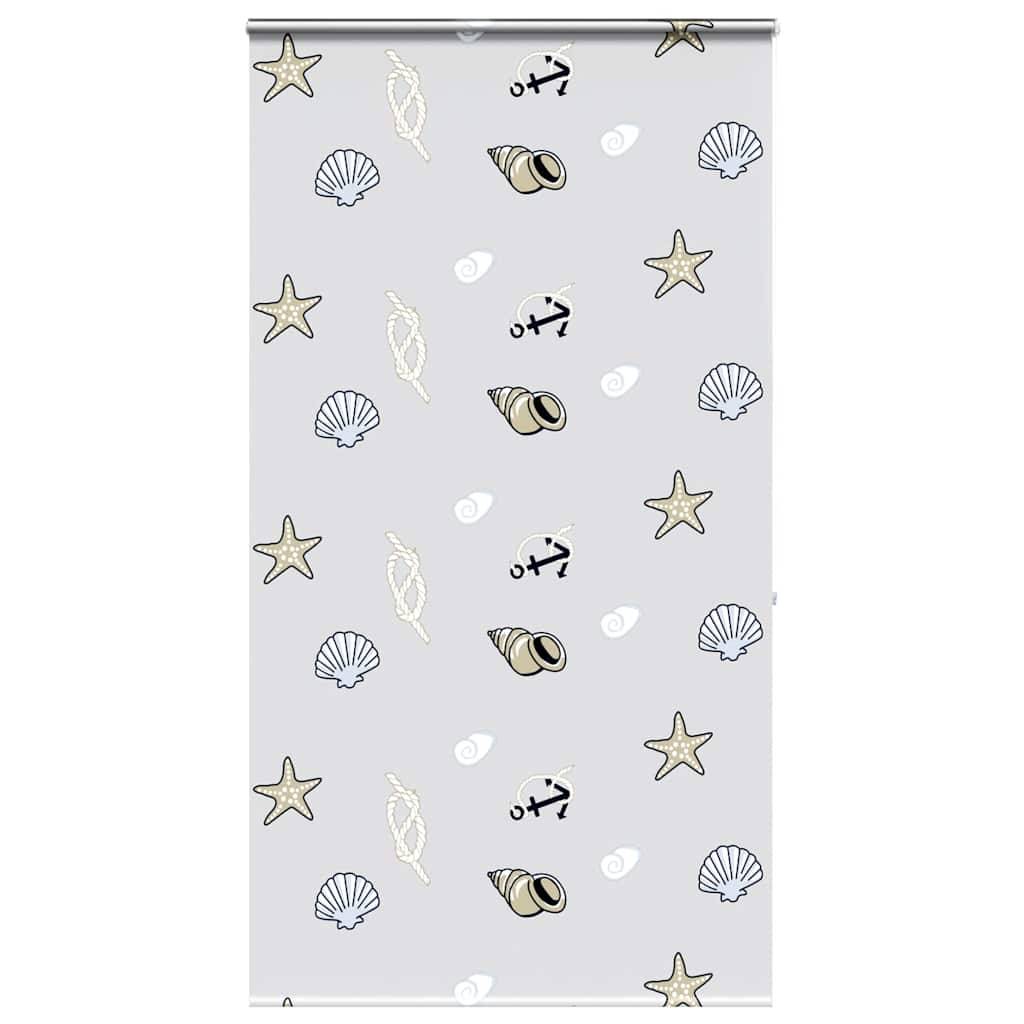 vidaXL Duschrollo mit Kassette 120x240 cm Stoffbreite 116 cm