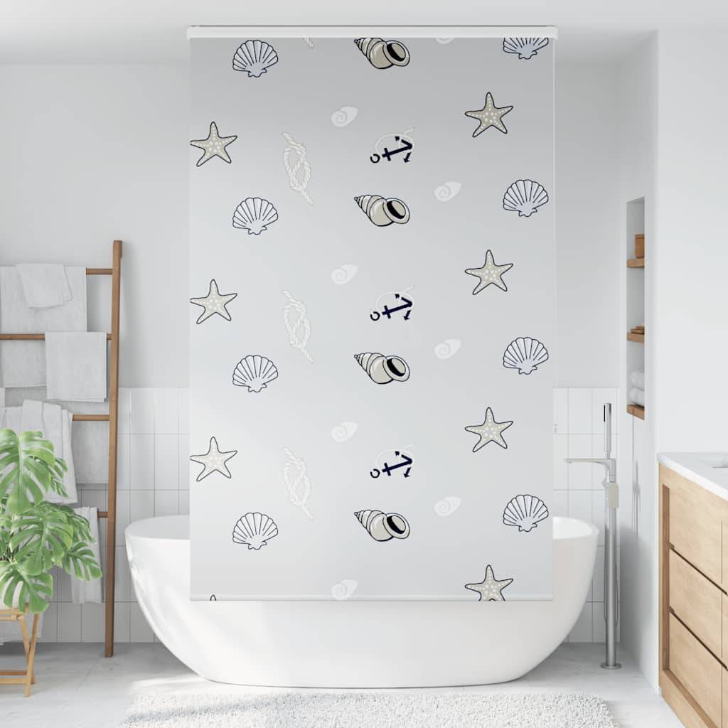 vidaXL Duschrollo mit Kassette 120x240 cm Stoffbreite 116 cm