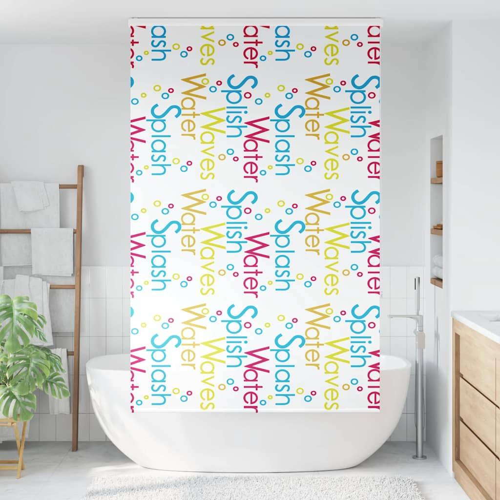 vidaXL Duschrollo mit Kassette 130x240 cm Stoffbreite 126 cm