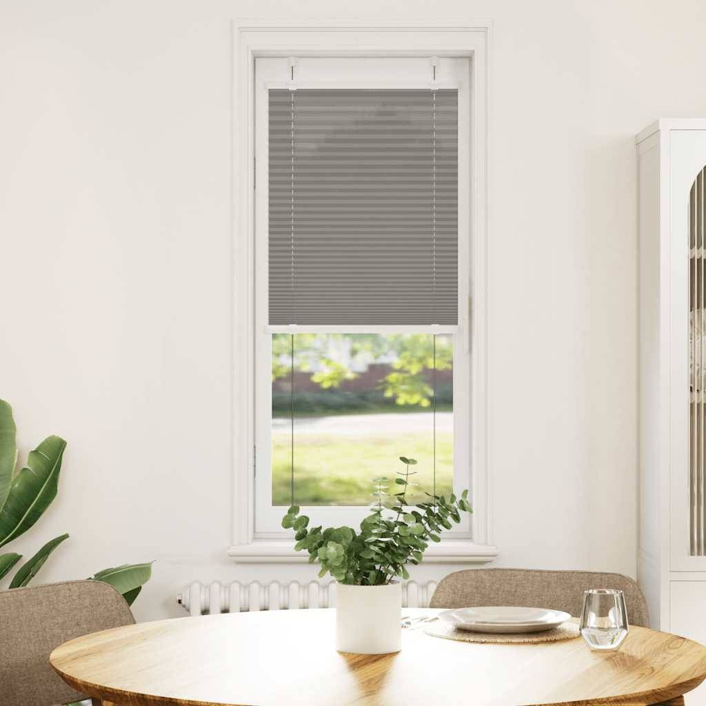 vidaXL Plissee Anthrazit 40x100 cm Stoffbreite 39,4 cm Polyester