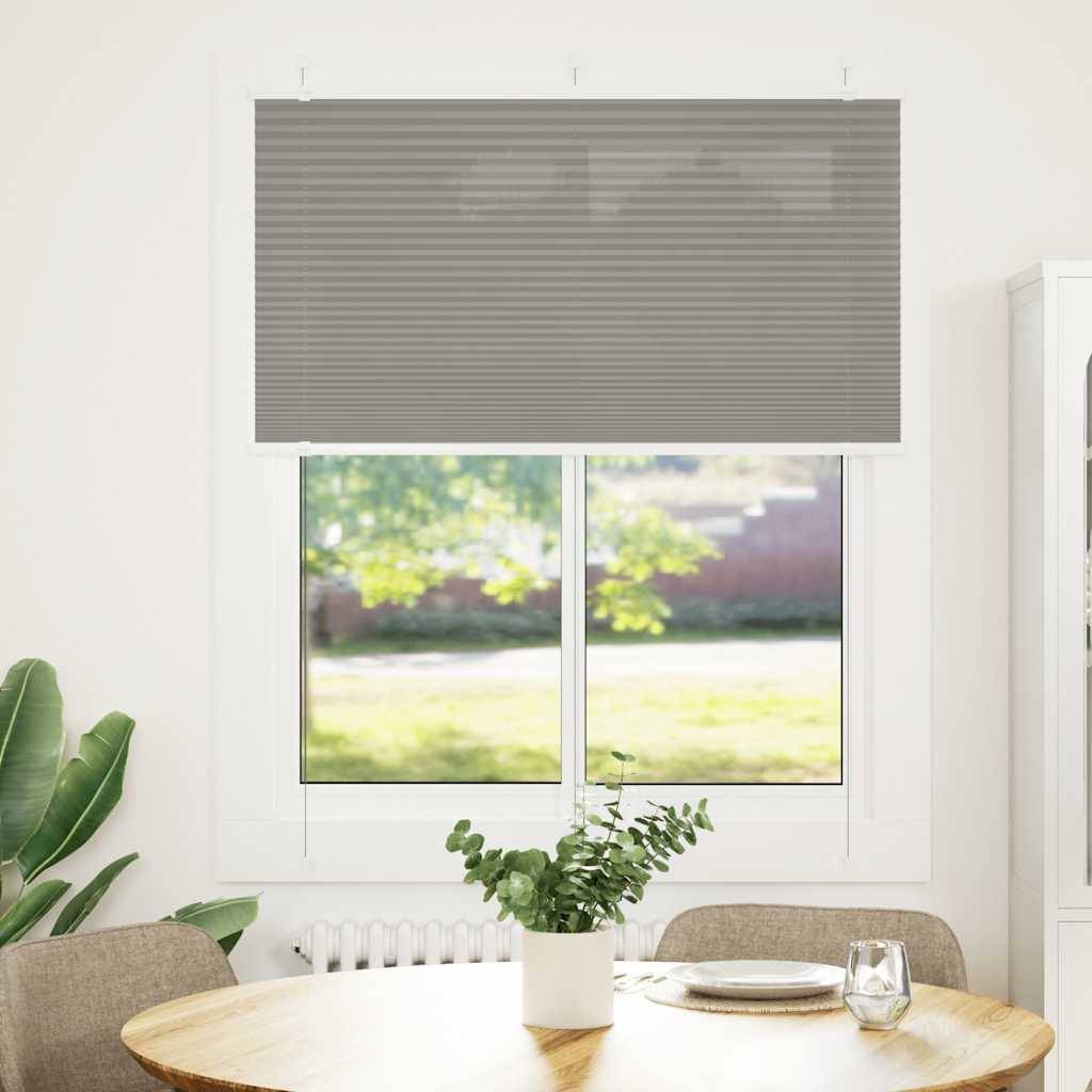 vidaXL Plissee Anthrazit 110x100 cm Stoffbreite 109,4 cm Polyester