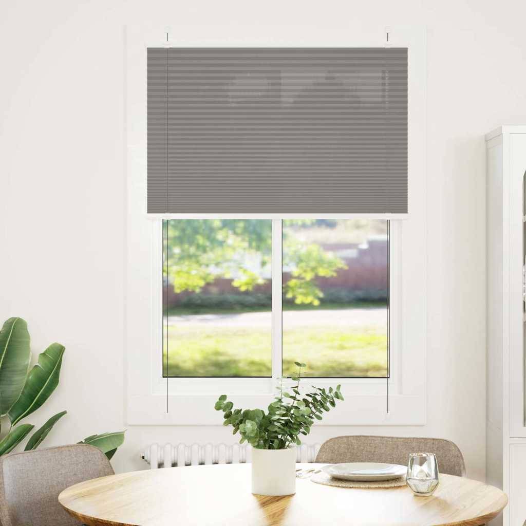 vidaXL Plissee Anthrazit 85x150 cm Stoffbreite 84,4 cm Polyester