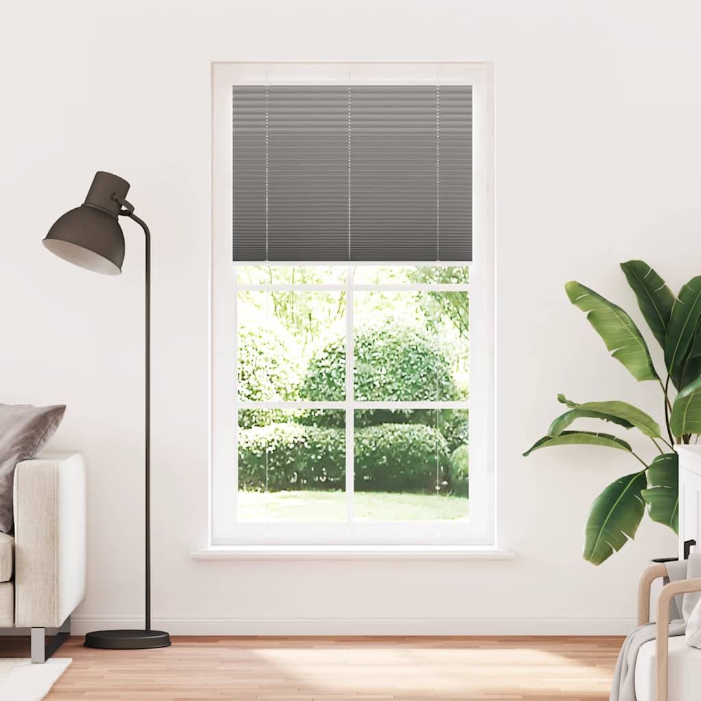 vidaXL Plissee Anthrazit 110x200 cm Stoffbreite 109,4 cm Polyester