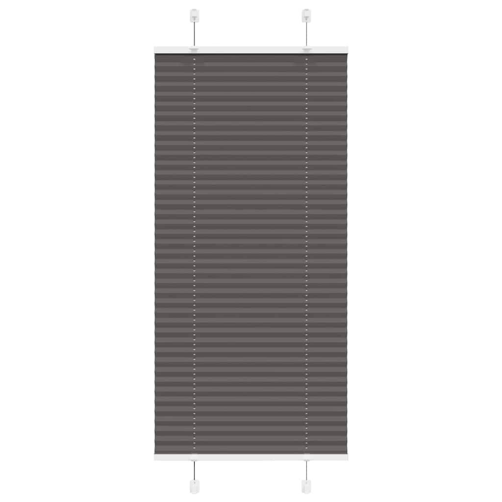 vidaXL Plissee Schwarz 60x100 cm Stoffbreite 59,4 cm Polyester