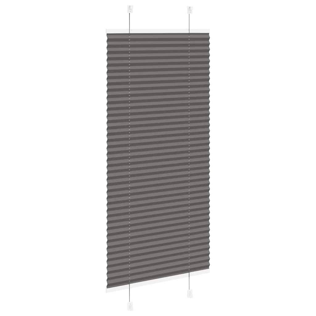 vidaXL Plissee Schwarz 65x100 cm Stoffbreite 64,4 cm Polyester