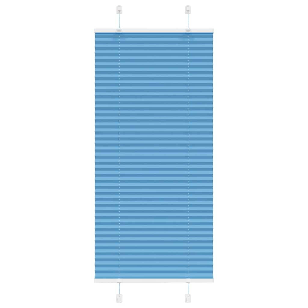 vidaXL Plissee Blau 55x150 cm Stoffbreite 54,4 cm Polyester
