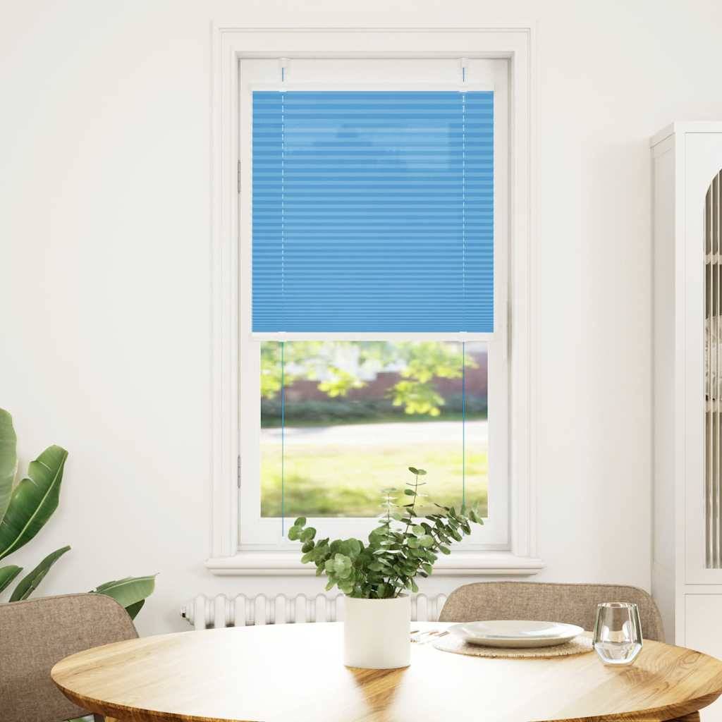 vidaXL Plissee Blau 65x100 cm Stoffbreite 64,4 cm Polyester