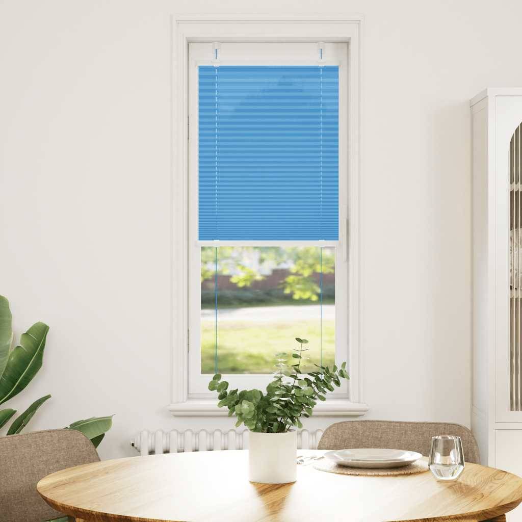 vidaXL Plissee Blau 40x150 cm Stoffbreite 39,4 cm Polyester