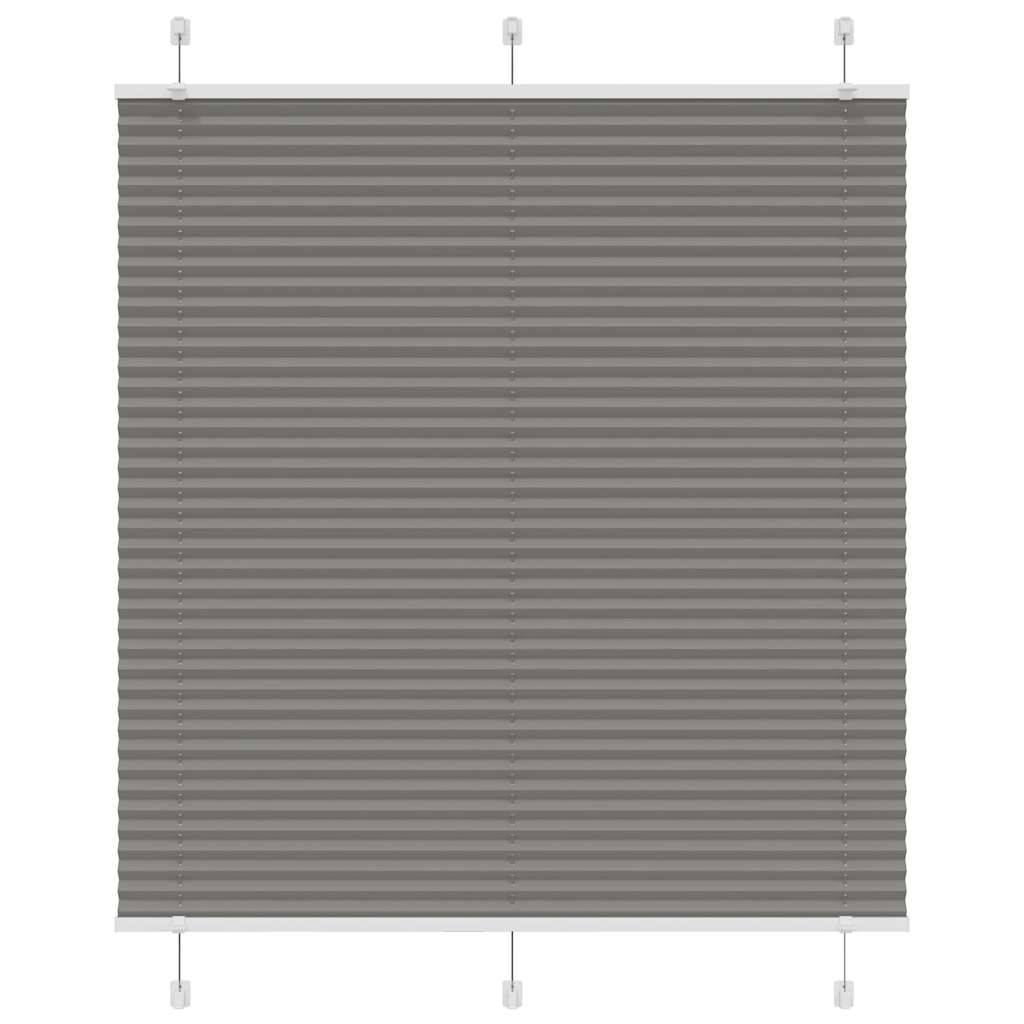 vidaXL Plissee Anthrazit 120x150 cm Stoffbreite 119,4 cm Polyester