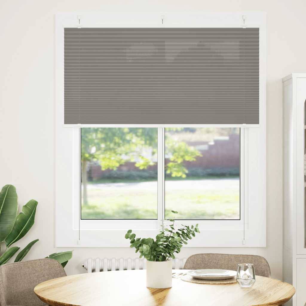 vidaXL Plissee Anthrazit 120x150 cm Stoffbreite 119,4 cm Polyester
