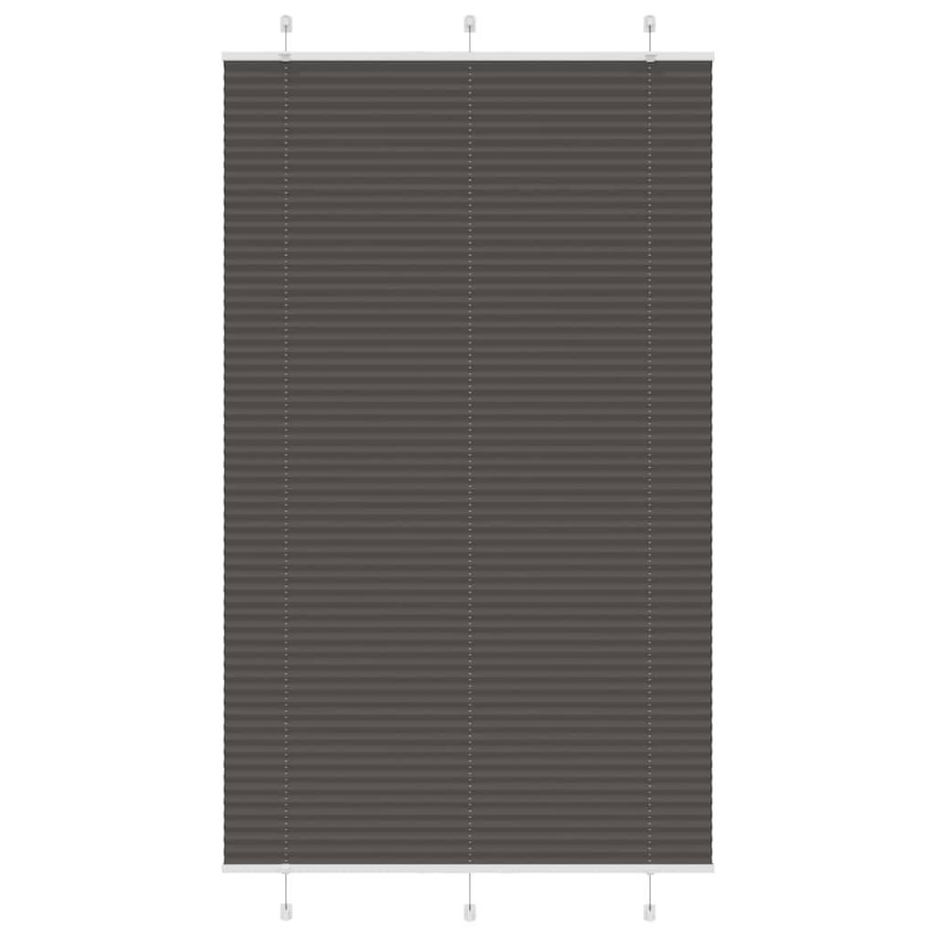 vidaXL Plissee Schwarz 120x200 cm Stoffbreite 119,4 cm Polyester