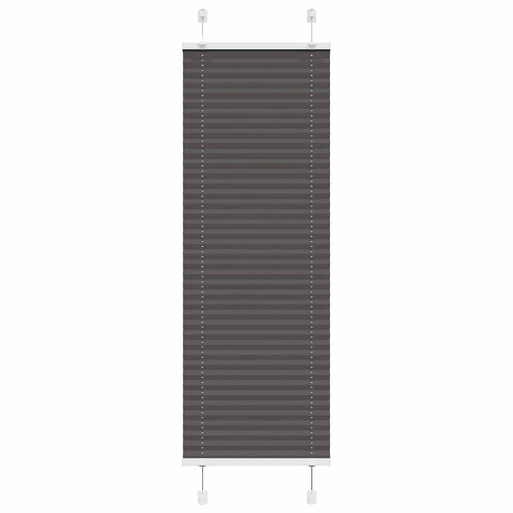 vidaXL Plissee Schwarz 50x100 cm Stoffbreite 49,4 cm Polyester