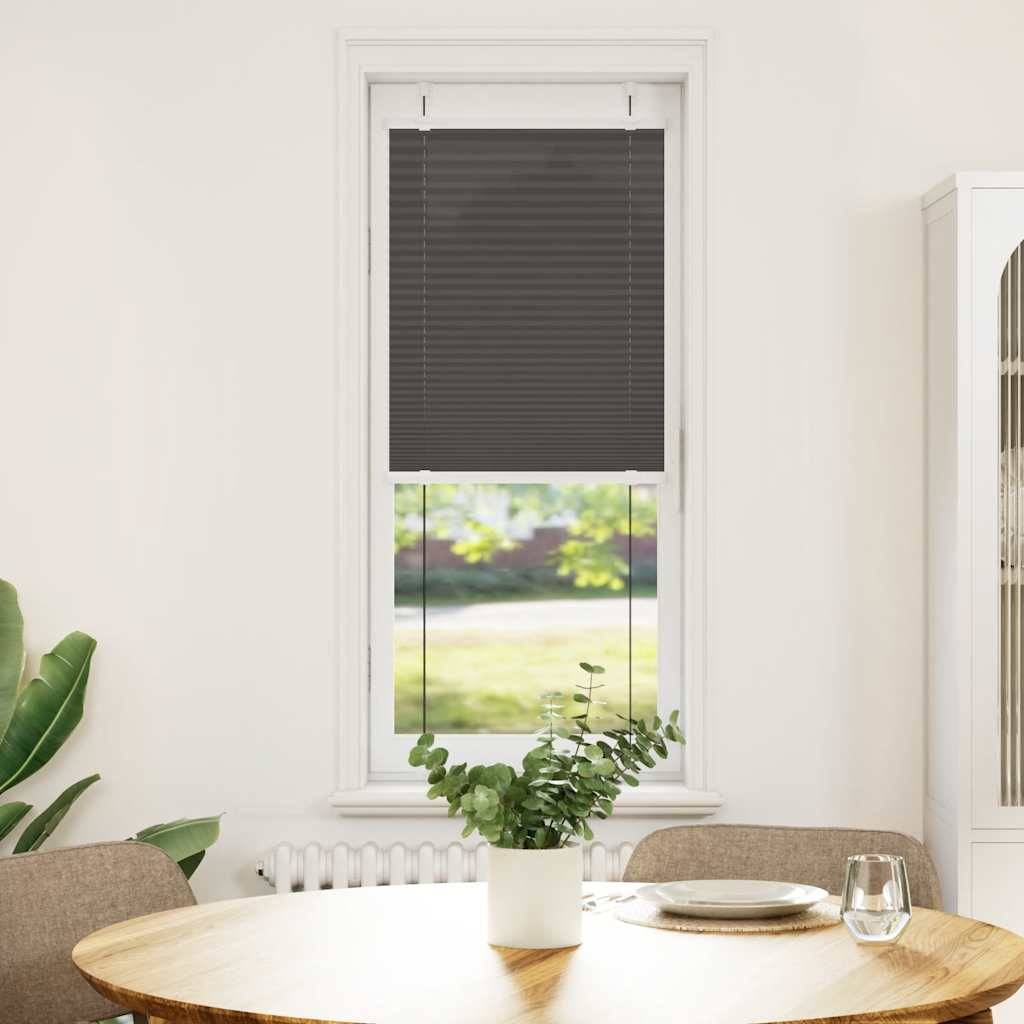 vidaXL Plissee Schwarz 50x100 cm Stoffbreite 49,4 cm Polyester