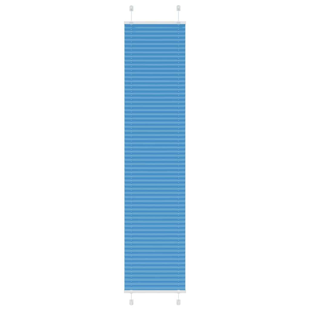 vidaXL Plissee Blau 45x200 cm Stoffbreite 44,4 cm Polyester