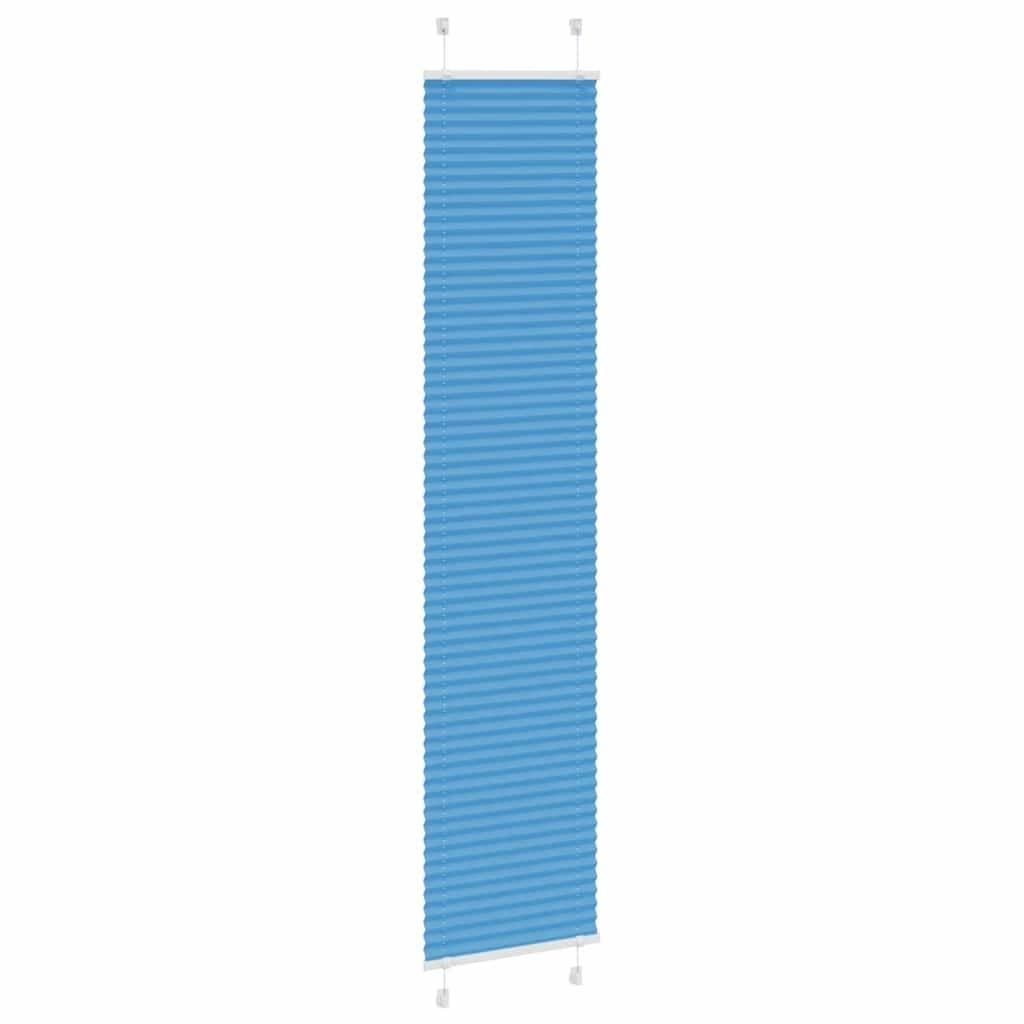 vidaXL Plissee Blau 45x200 cm Stoffbreite 44,4 cm Polyester