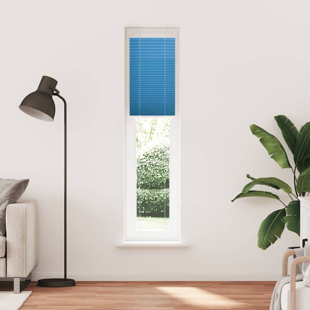 vidaXL Plissee Blau 50x200 cm Stoffbreite 49,4 cm Polyester