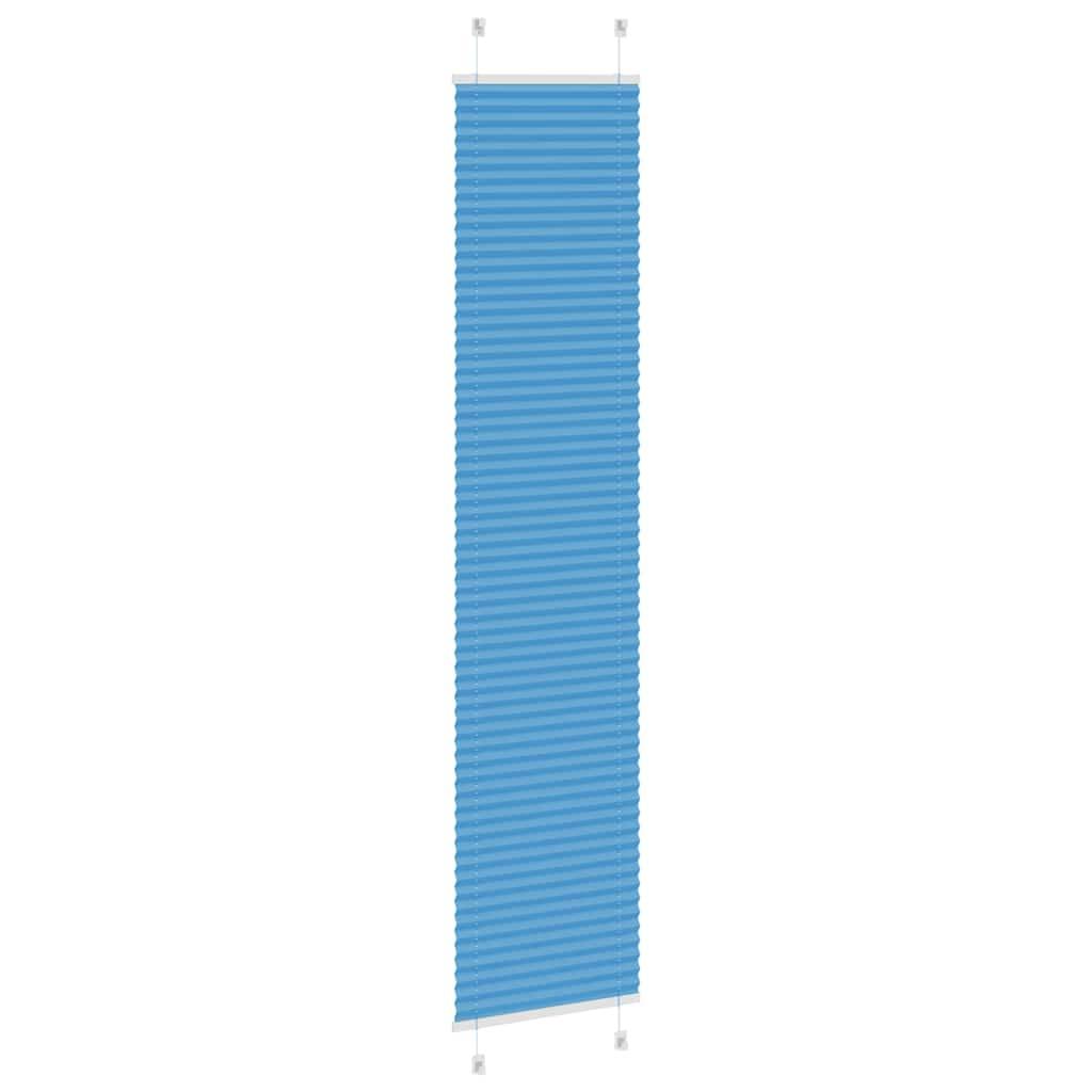vidaXL Plissee Blau 50x200 cm Stoffbreite 49,4 cm Polyester