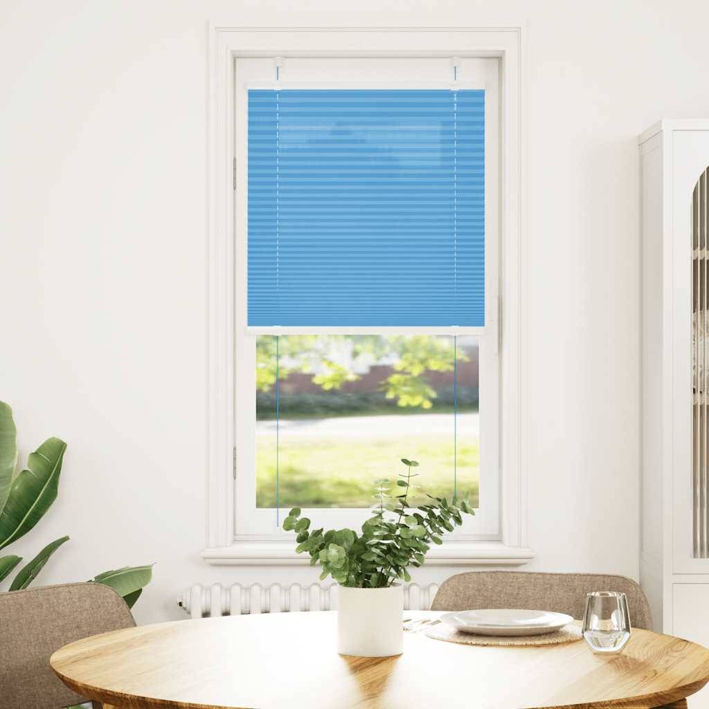 vidaXL Plissee Blau 55x150 cm Stoffbreite 54,4 cm Polyester