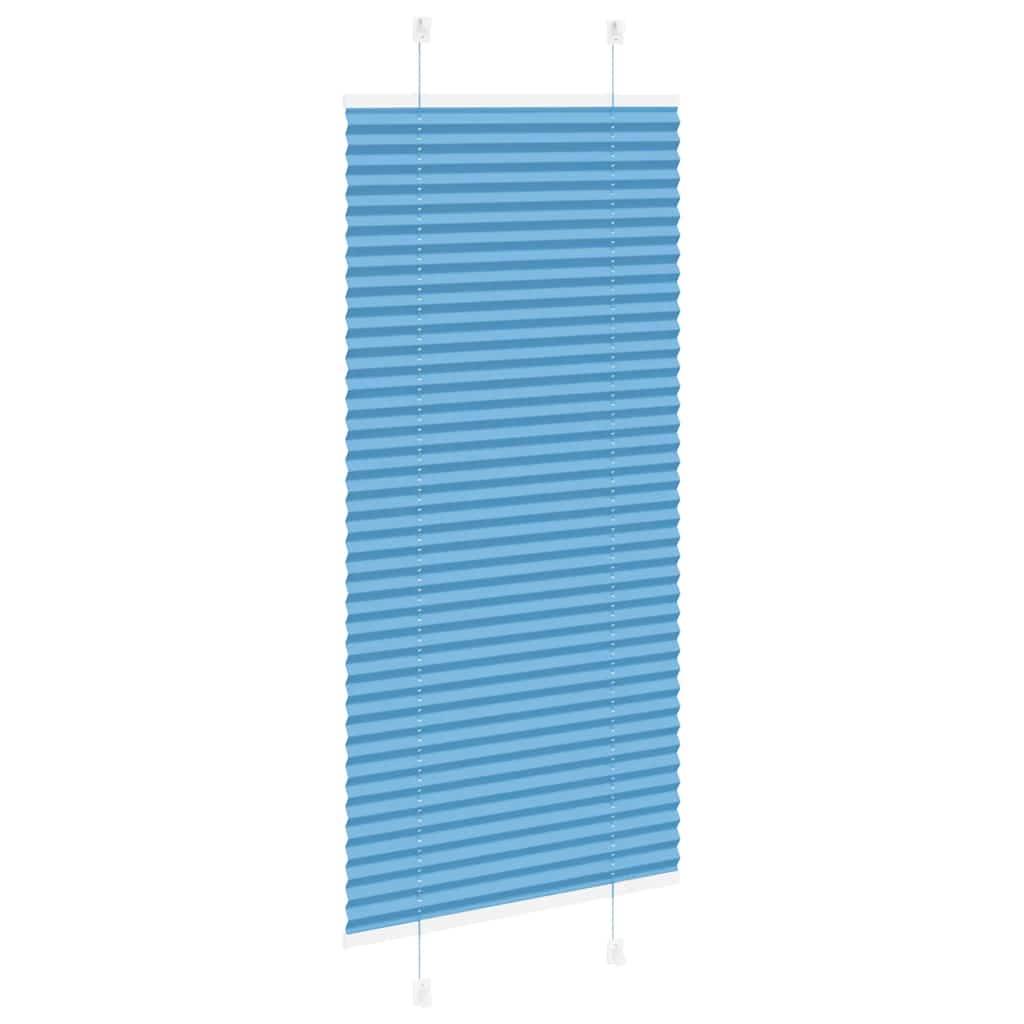 vidaXL Plissee Blau 55x150 cm Stoffbreite 54,4 cm Polyester