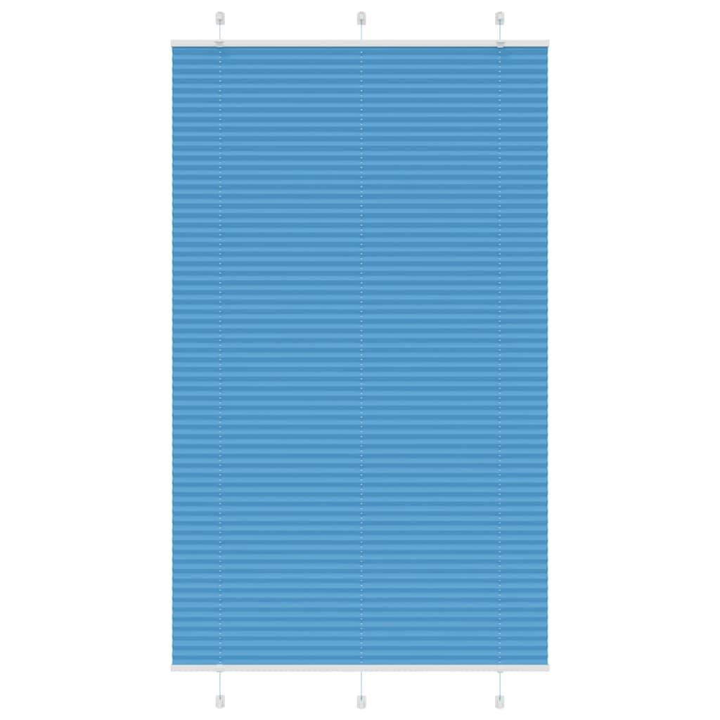 vidaXL Plissee Blau 120x200 cm Stoffbreite 119,4 cm Polyester