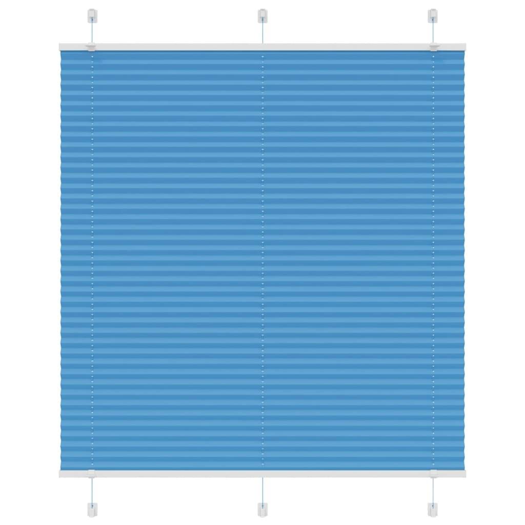 vidaXL Plissee Blau 120x150 cm Stoffbreite 119,4 cm Polyester