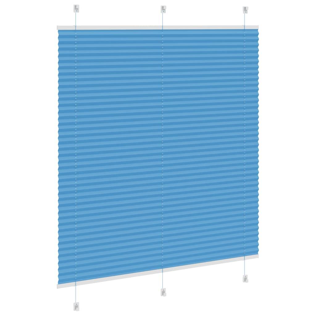 vidaXL Plissee Blau 120x150 cm Stoffbreite 119,4 cm Polyester
