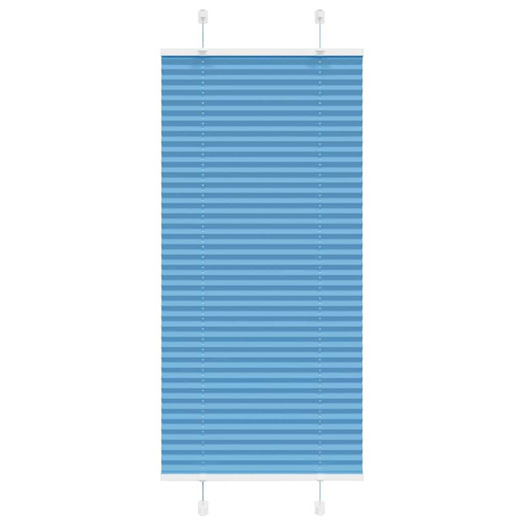 vidaXL Plissee Blau 65x150 cm Stoffbreite 64,4 cm Polyester