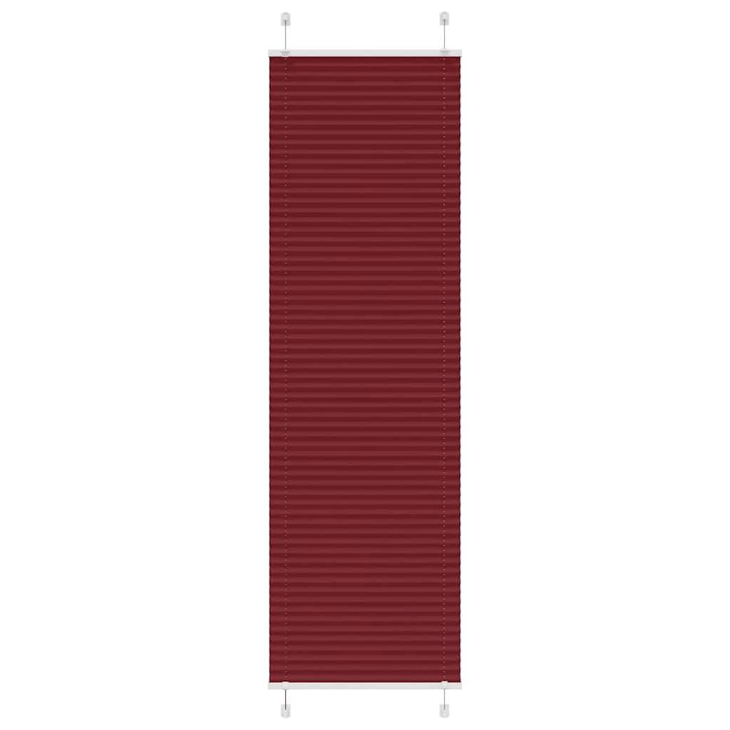 vidaXL Plissee Bordeauxrot 65x200 cm Stoffbreite 64,4 cm Polyester