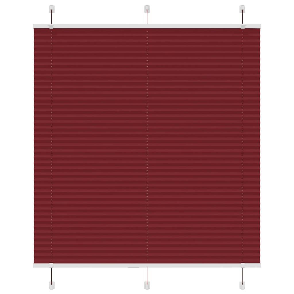 vidaXL Plissee Bordeauxrot 115x150 cm Stoffbreite 114,4 cm Polyester