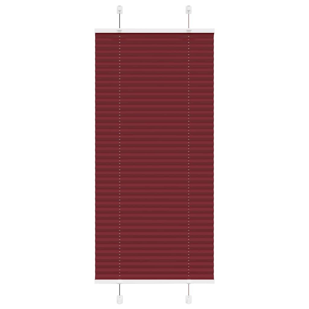 vidaXL Plissee Bordeauxrot 65x150 cm Stoffbreite 64,4 cm Polyester