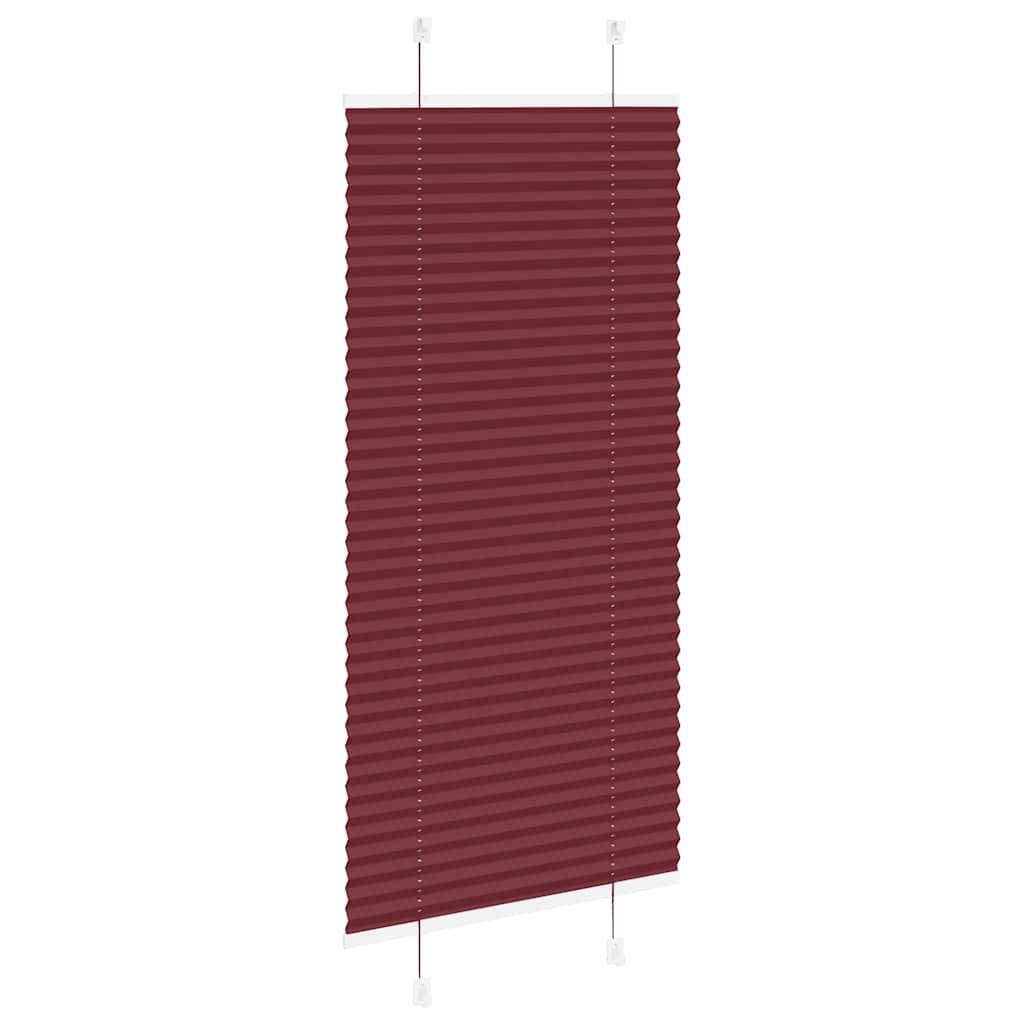 vidaXL Plissee Bordeauxrot 65x150 cm Stoffbreite 64,4 cm Polyester