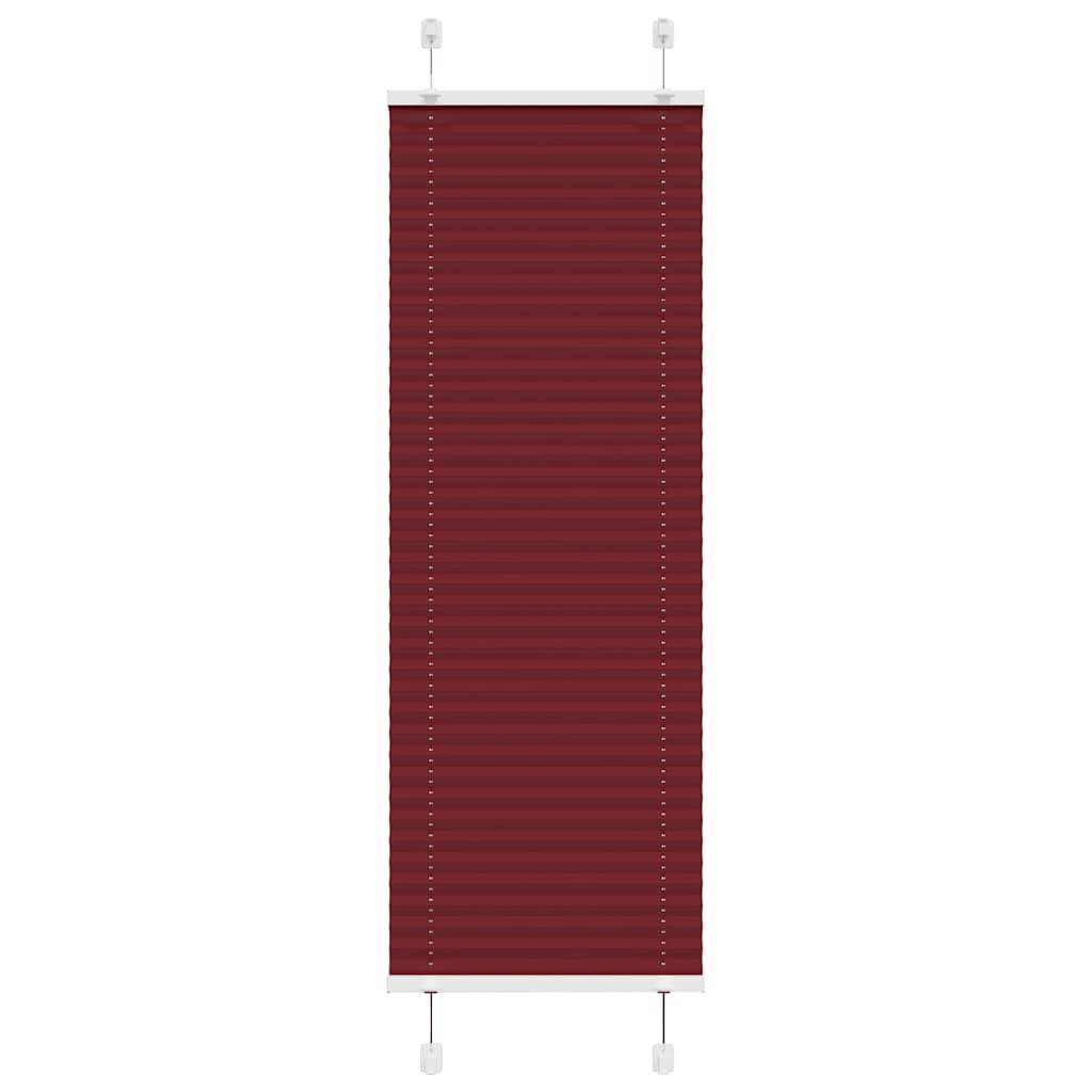 vidaXL Plissee Bordeauxrot 45x100 cm Stoffbreite 44,4 cm Polyester
