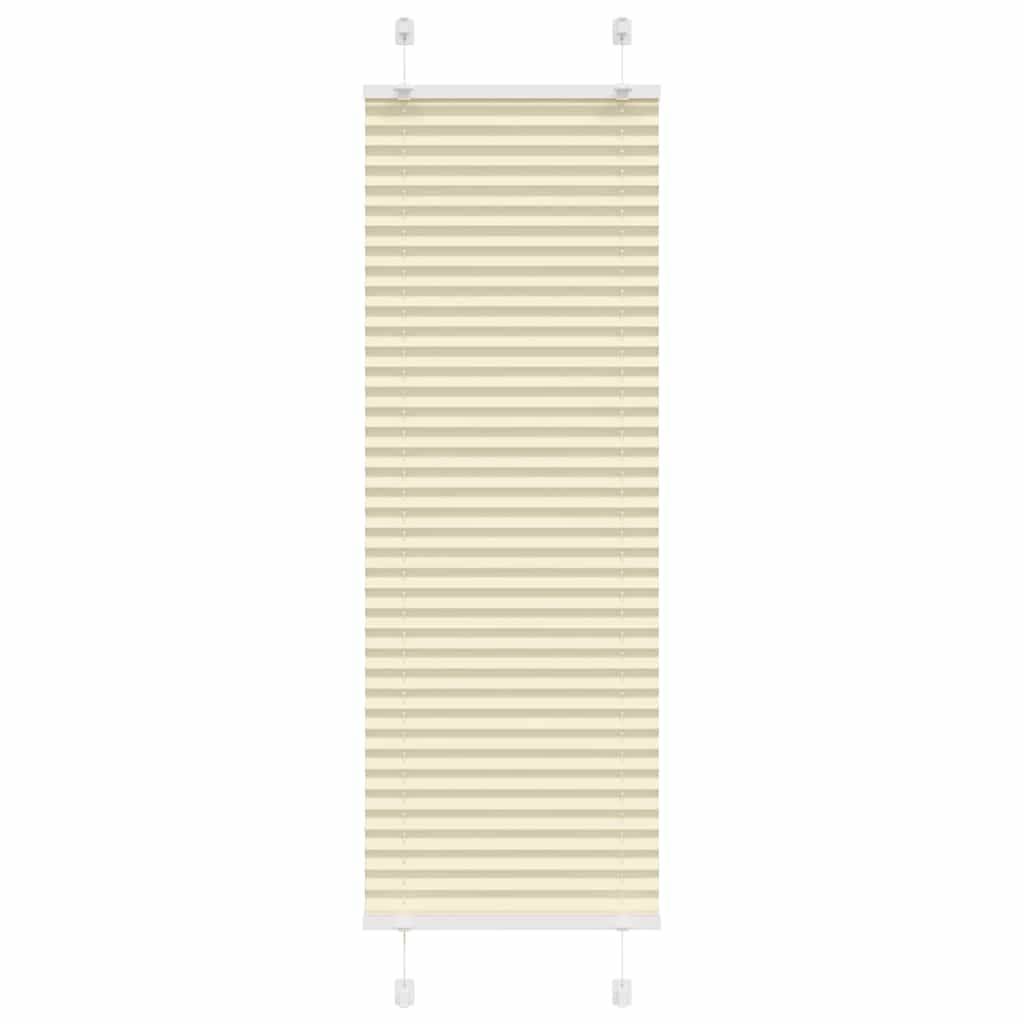vidaXL Plissee Creme 50x100 cm Stoffbreite 49,4 cm Polyester