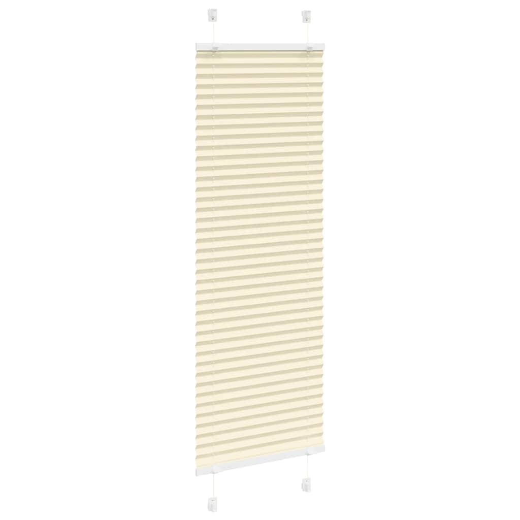 vidaXL Plissee Creme 40x100 cm Stoffbreite 39,4 cm Polyester