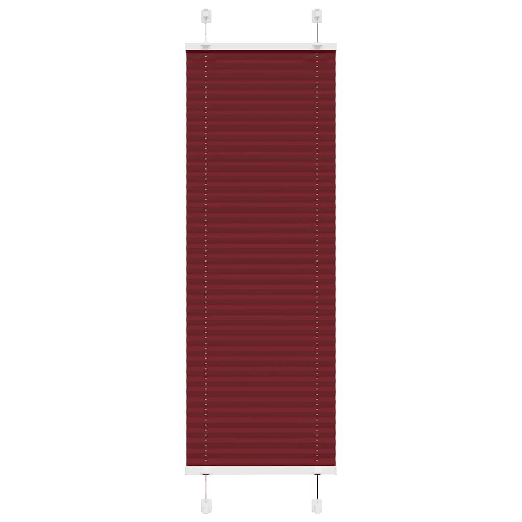 vidaXL Plissee Bordeauxrot 40x100 cm Stoffbreite 39,4 cm Polyester